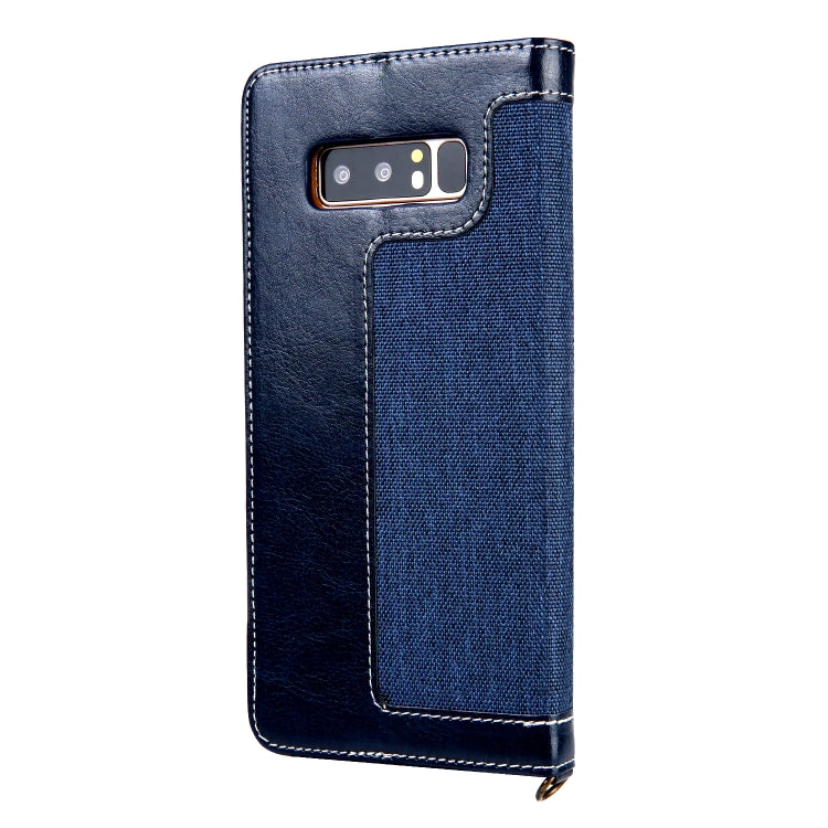 For Galaxy Note8 CMai2 Legend of Xingyue Series Denim Texture Horizontal Flip Leather Case with Holder & Card Slots & Photo Frame & Hand Strap