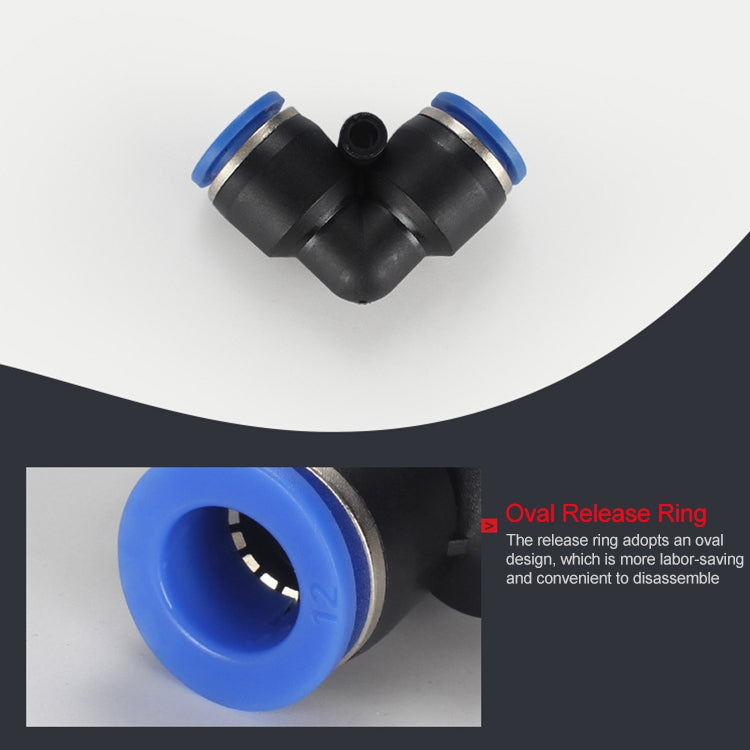 PV-6 LAIZE 10pcs Plastic Elbow Pneumatic Quick Fitting Connector