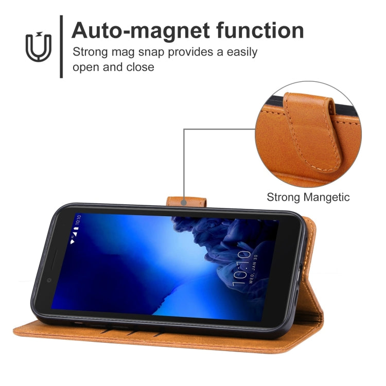 For Alcatel 1C 2019 Leather Phone Case