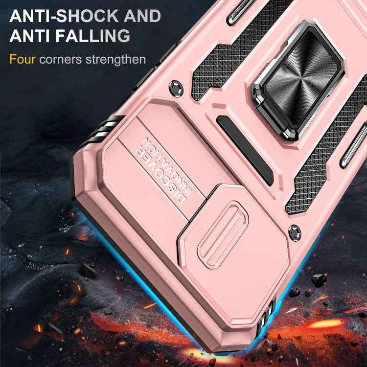For iPhone 12 Pro Armor PC + TPU Camera Shield Phone Case
