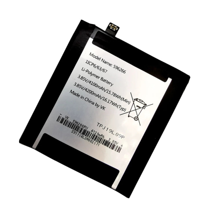 For Wiko TPJ19K05P / Cat S42 4200mAh 596266 Battery Replacement