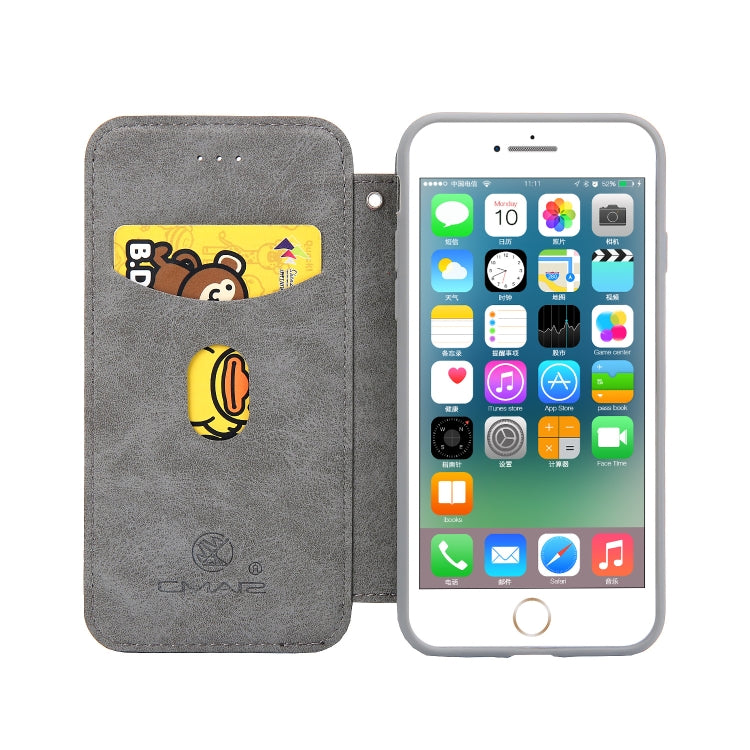 For iPhone SE 2022 / SE 2020 / 8 / 7 CMai2 Cloud Skin Series Horizontal Flip Leather Case with Holder & Card Slots