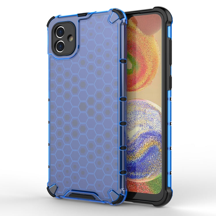 For Samsung Galaxy A04 4G Shockproof Honeycomb PC + TPU Phone Case