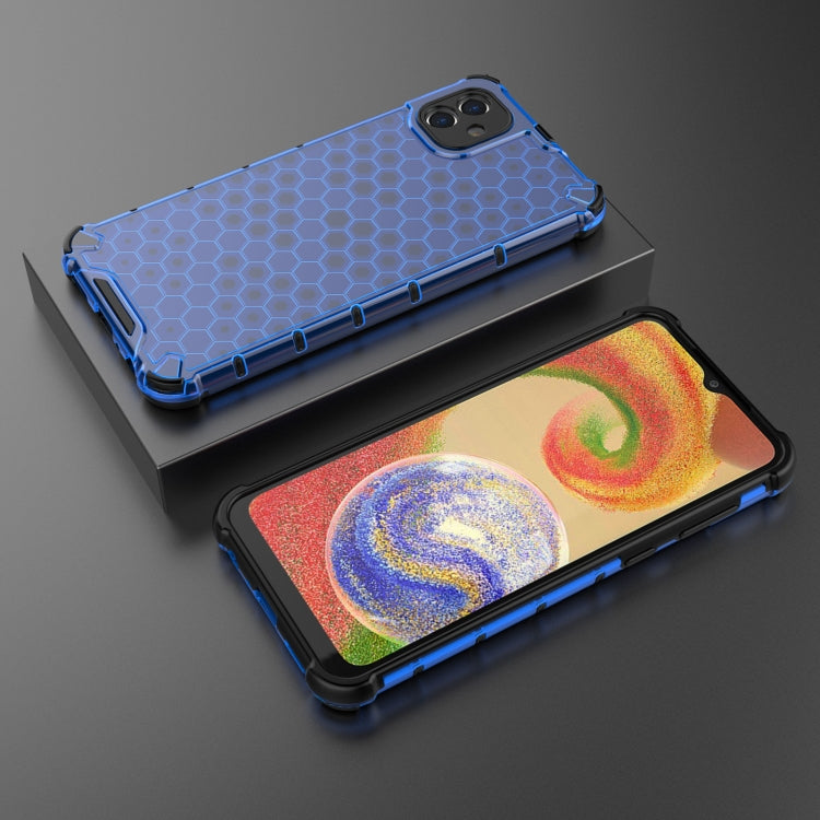 For Samsung Galaxy A04 4G Shockproof Honeycomb PC + TPU Phone Case