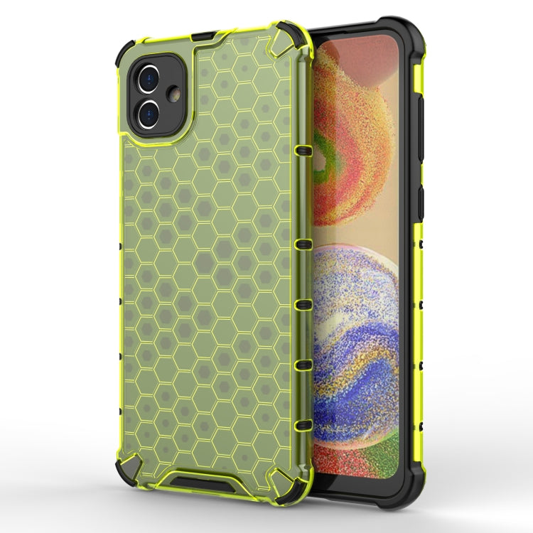 For Samsung Galaxy A04 4G Shockproof Honeycomb PC + TPU Phone Case