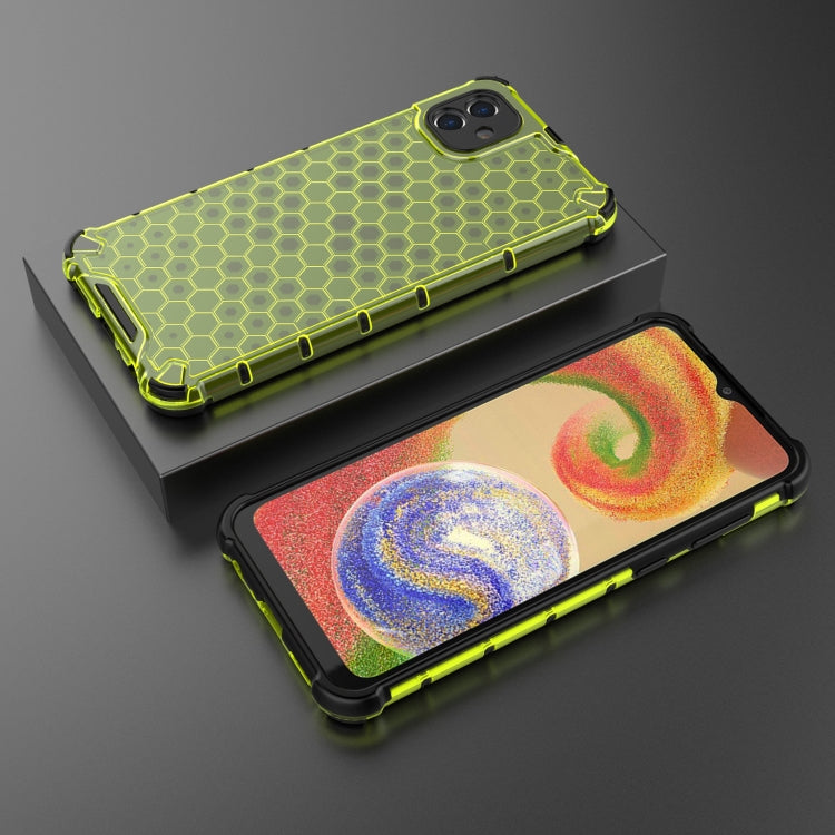 For Samsung Galaxy A04 4G Shockproof Honeycomb PC + TPU Phone Case