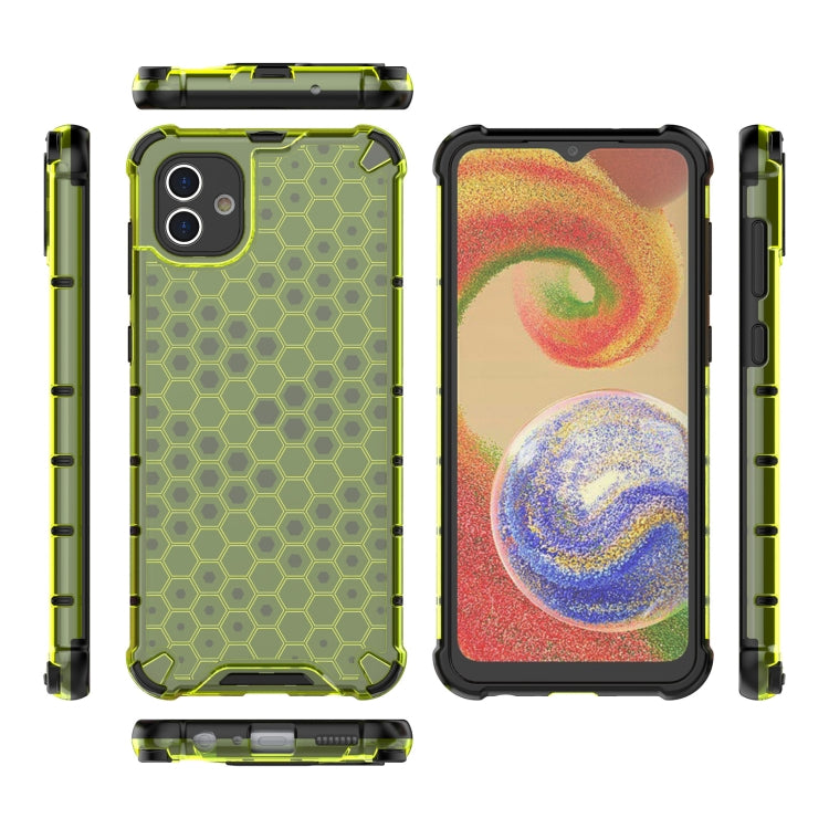 For Samsung Galaxy A04 4G Shockproof Honeycomb PC + TPU Phone Case