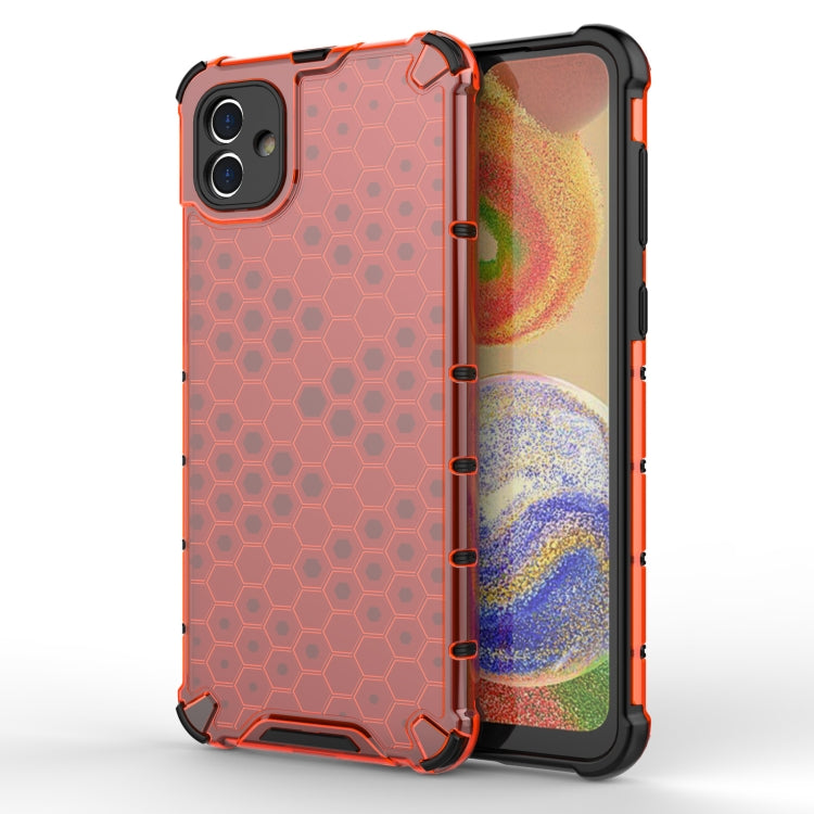 For Samsung Galaxy A04 4G Shockproof Honeycomb PC + TPU Phone Case