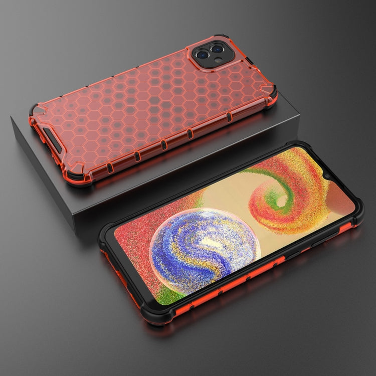 For Samsung Galaxy A04 4G Shockproof Honeycomb PC + TPU Phone Case