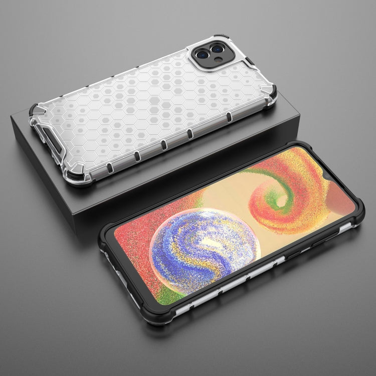 For Samsung Galaxy A04 4G Shockproof Honeycomb PC + TPU Phone Case