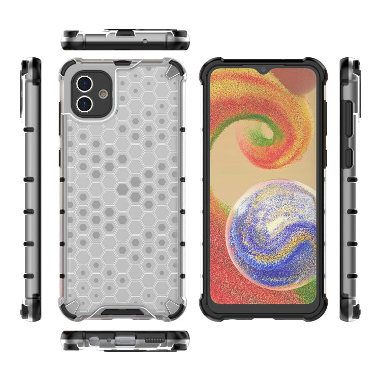 For Samsung Galaxy A04 4G Shockproof Honeycomb PC + TPU Phone Case