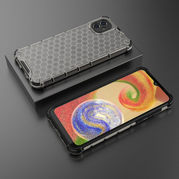 For Samsung Galaxy A04 4G Shockproof Honeycomb PC + TPU Phone Case