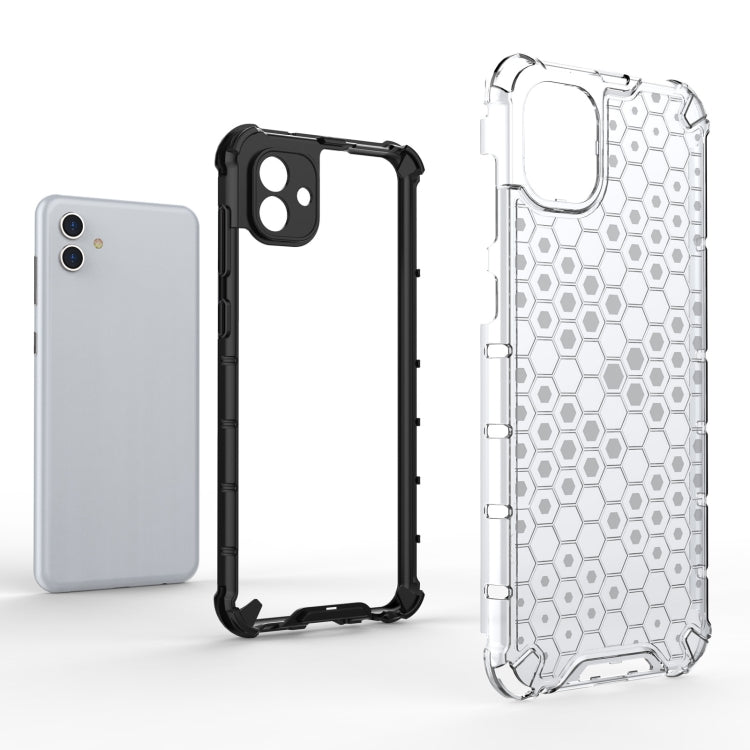 For Samsung Galaxy A04 4G Shockproof Honeycomb PC + TPU Phone Case