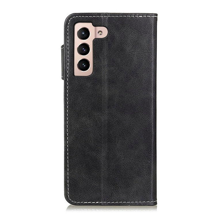 For Samsung Galaxy S23 S-Type Stitching Calf Texture Leather Phone Case