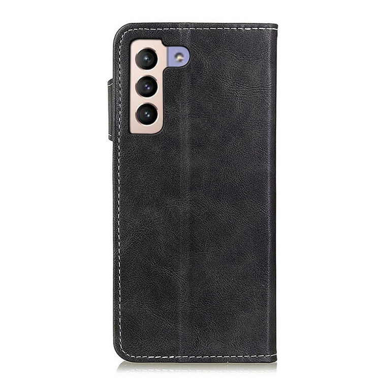 For Samsung Galaxy S23+ S-Type Stitching Calf Texture Leather Phone Case
