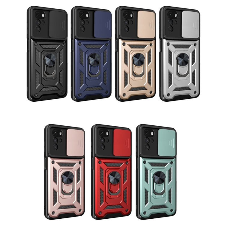 For Motorola Moto G22 Sliding Camera Cover TPU+PC Phone Case