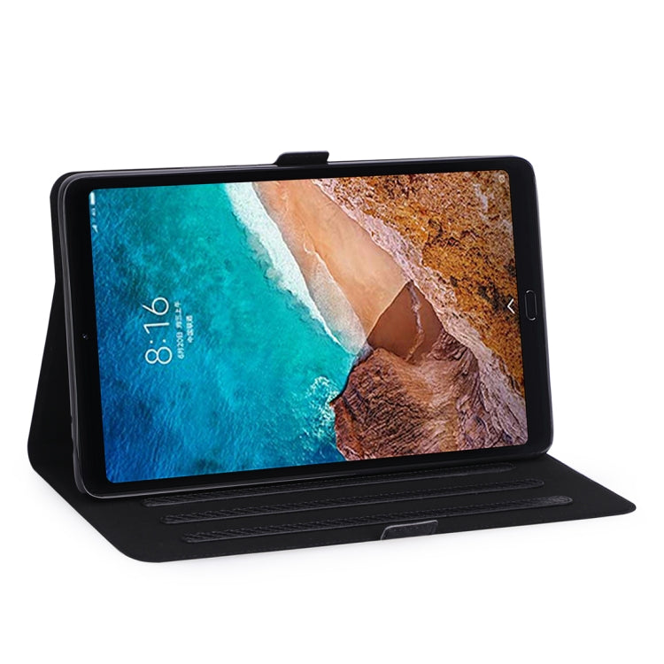 WY-1595A For Xiaomi Mi Pad 4 Plus / 10.1 inch 2018 Ultra-thin Carbon Fiber PU Leather Tablet PC Protective Cover with Multi-position Bracket Function