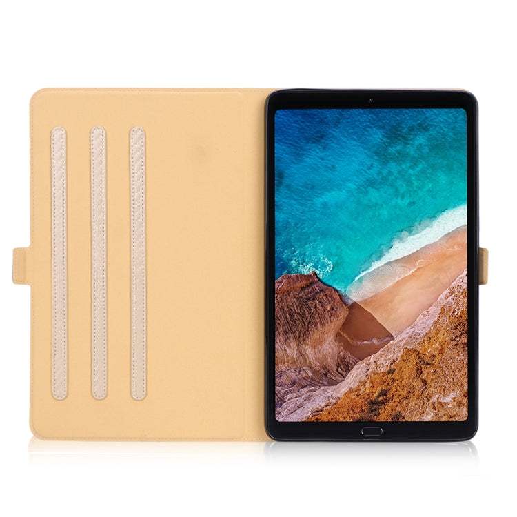 WY-1595A For Xiaomi Mi Pad 4 Plus / 10.1 inch 2018 Ultra-thin Carbon Fiber PU Leather Tablet PC Protective Cover with Multi-position Bracket Function