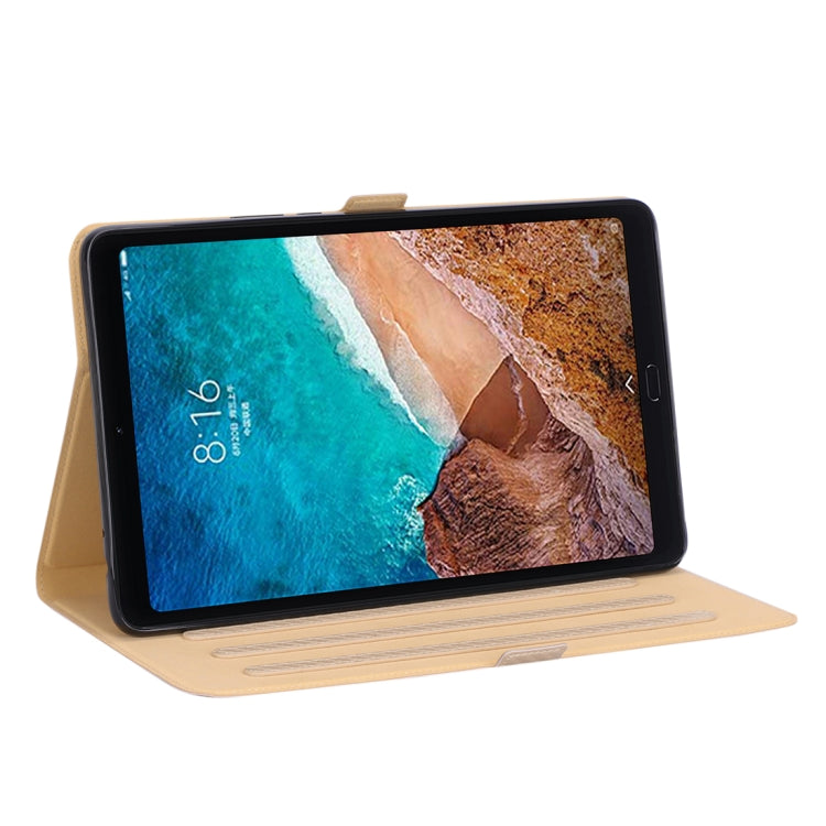 WY-1595A For Xiaomi Mi Pad 4 Plus / 10.1 inch 2018 Ultra-thin Carbon Fiber PU Leather Tablet PC Protective Cover with Multi-position Bracket Function