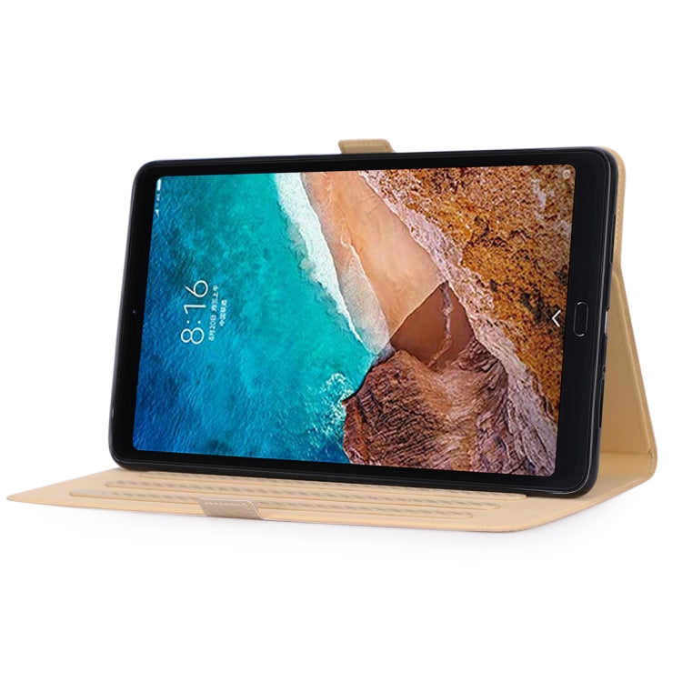 WY-1595A For Xiaomi Mi Pad 4 Plus / 10.1 inch 2018 Ultra-thin Carbon Fiber PU Leather Tablet PC Protective Cover with Multi-position Bracket Function