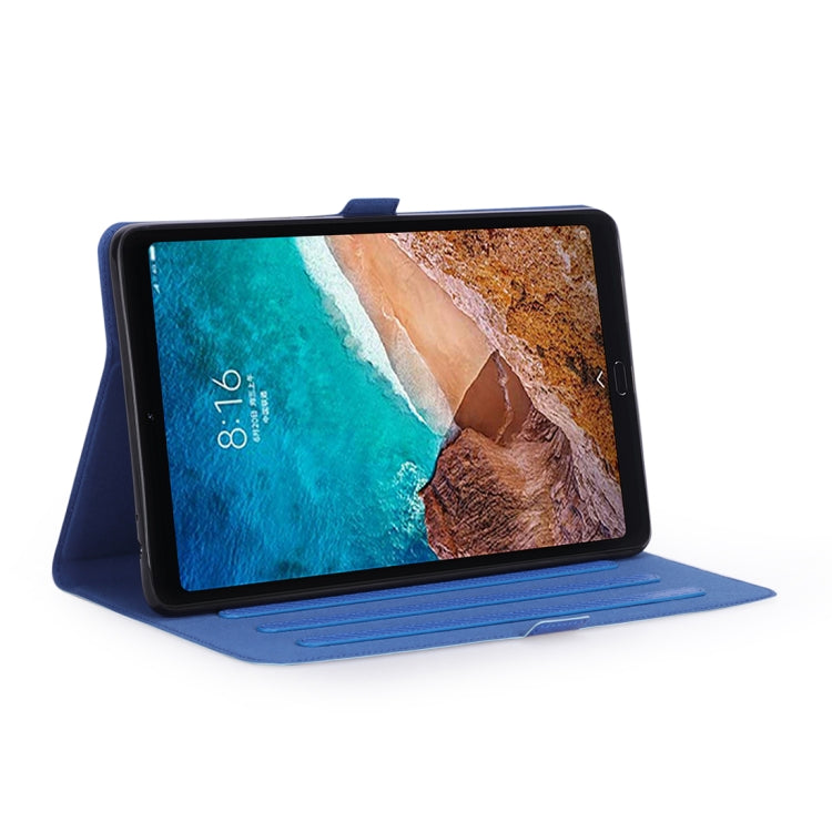 WY-1595A For Xiaomi Mi Pad 4 Plus / 10.1 inch 2018 Ultra-thin Carbon Fiber PU Leather Tablet PC Protective Cover with Multi-position Bracket Function