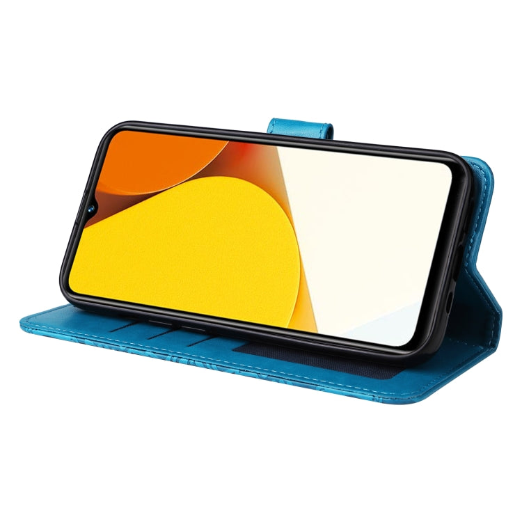 For vivo Y35 4G / Y22s / Y22 Embossed Sunflower Leather Phone Case