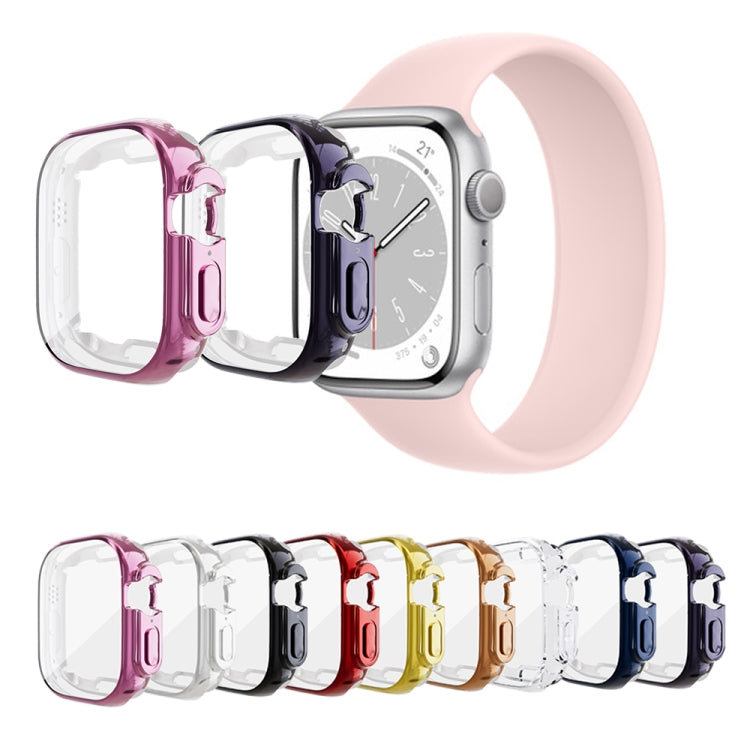For Apple Watch 8 / 7 41mm All-inclusive Plating TPU Shockproof Case