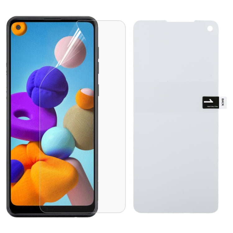 For Galaxy A21 Full Screen Protector Explosion-proof Hydrogel Film