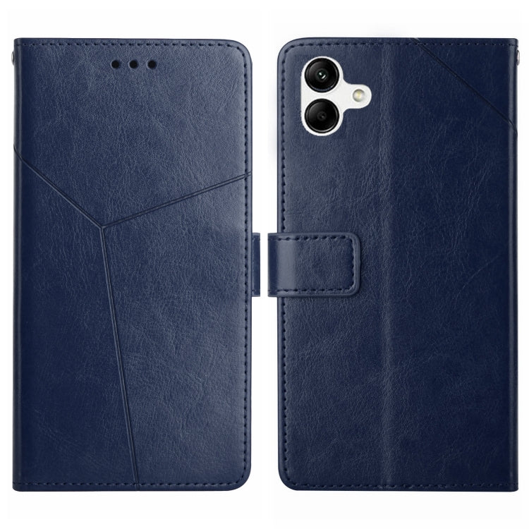 For Samsung Galaxy A04 4G HT01 Y-shaped Pattern Flip Leather Phone Case