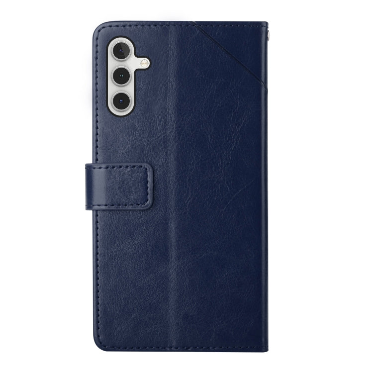 For Samsung Galaxy A04s HT01 Y-shaped Pattern Flip Leather Phone Case