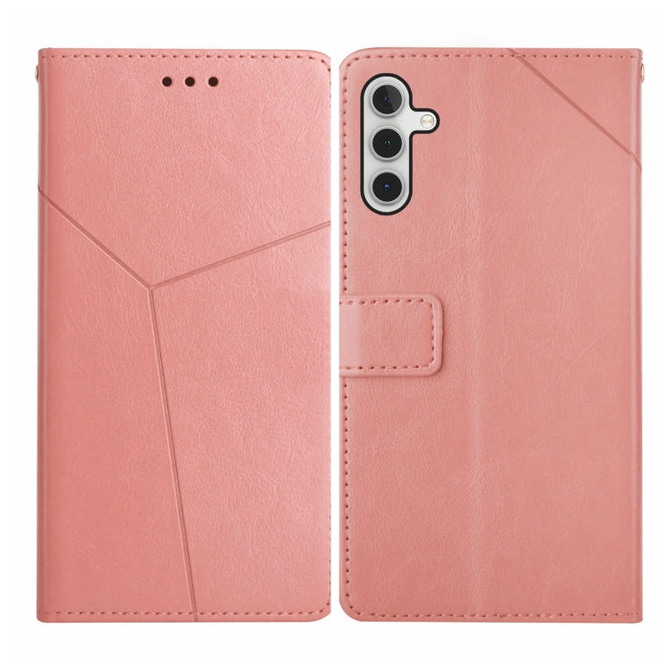 For Samsung Galaxy A04s HT01 Y-shaped Pattern Flip Leather Phone Case