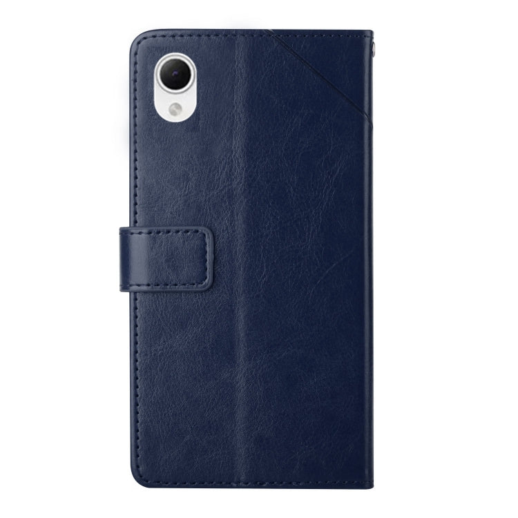 For Samsung Galaxy A23 5G JP Version HT01 Y-shaped Pattern Flip Leather Phone Case