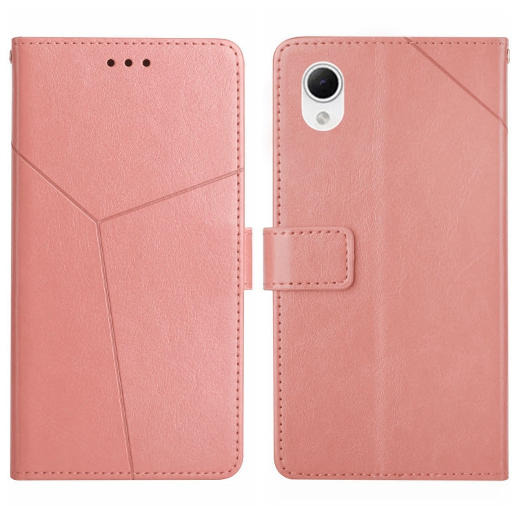 For Samsung Galaxy A23 5G JP Version HT01 Y-shaped Pattern Flip Leather Phone Case