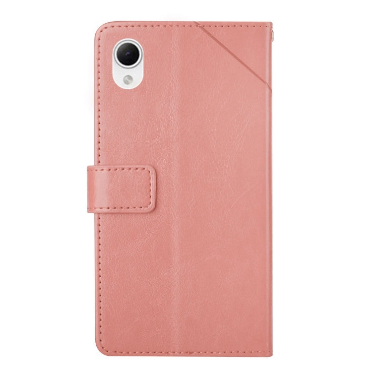 For Samsung Galaxy A23 5G JP Version HT01 Y-shaped Pattern Flip Leather Phone Case