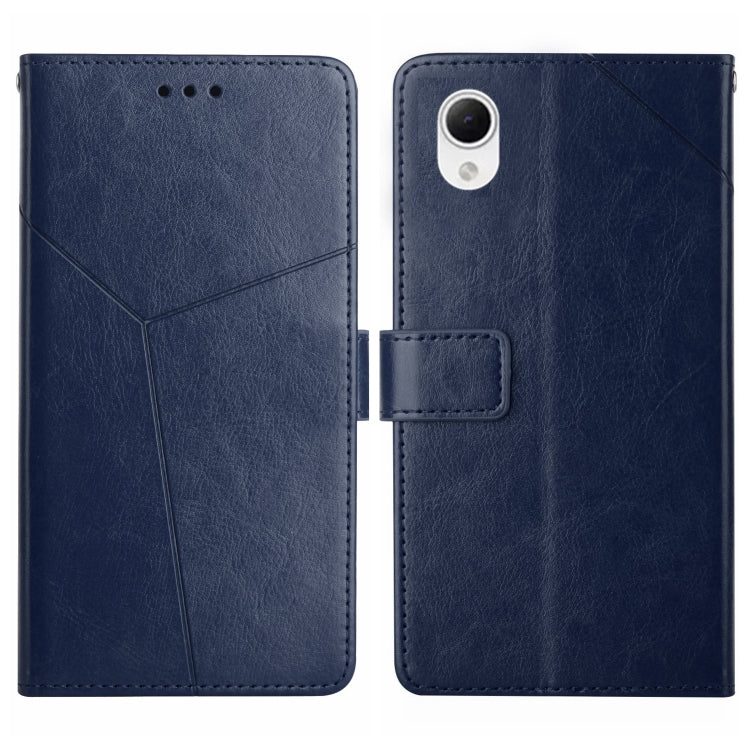 For Samsung Galaxy A23e/A23s HT01 Y-shaped Pattern Flip Leather Phone Case