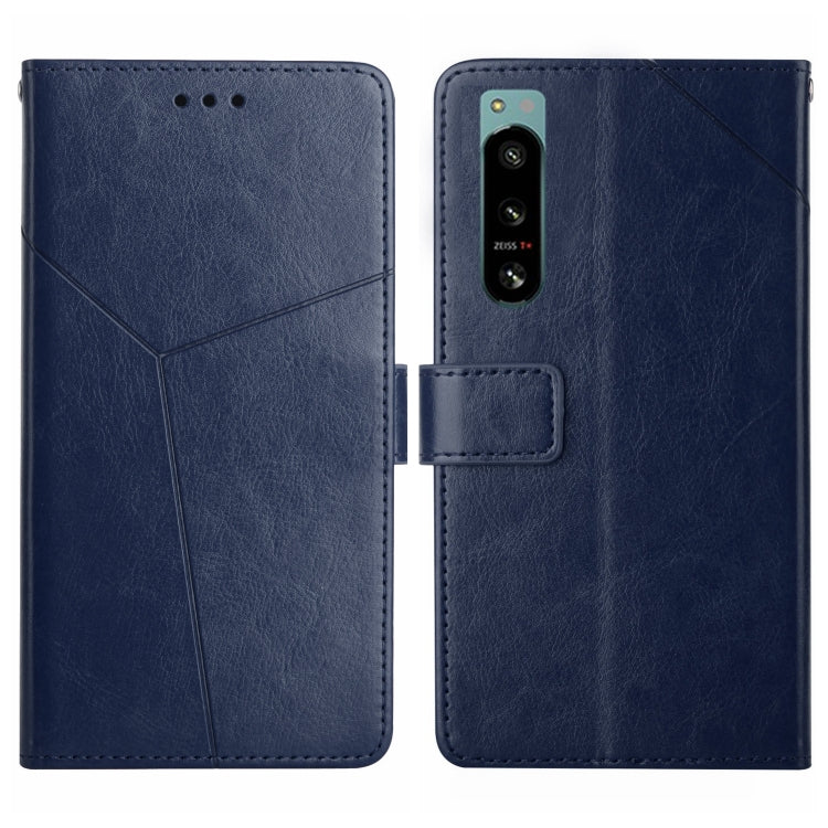For Sony Xperia 5 IV HT01 Y-shaped Pattern Flip Leather Phone Case