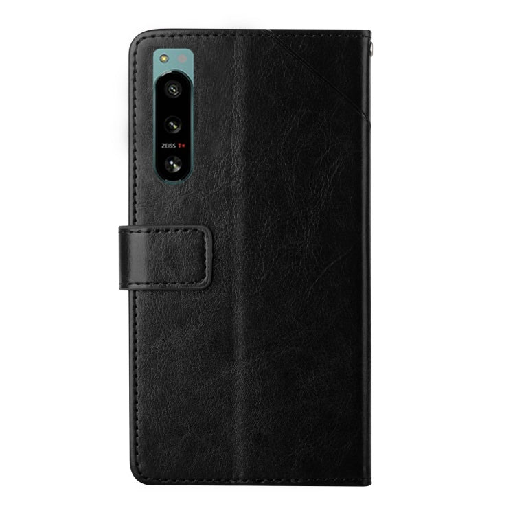 For Sony Xperia 5 IV HT01 Y-shaped Pattern Flip Leather Phone Case