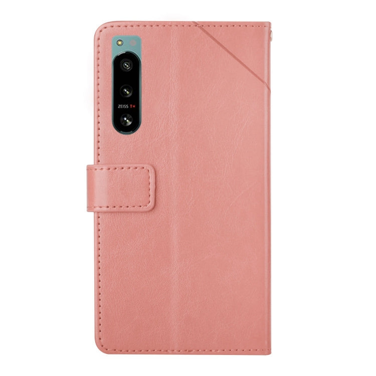 For Sony Xperia 5 IV HT01 Y-shaped Pattern Flip Leather Phone Case