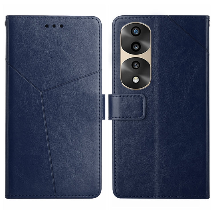 For Honor 70 Pro/70 Pro+ HT01 Y-shaped Pattern Flip Leather Phone Case