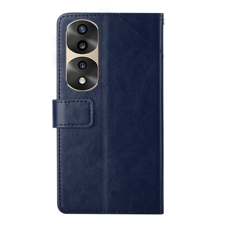 For Honor 70 Pro/70 Pro+ HT01 Y-shaped Pattern Flip Leather Phone Case