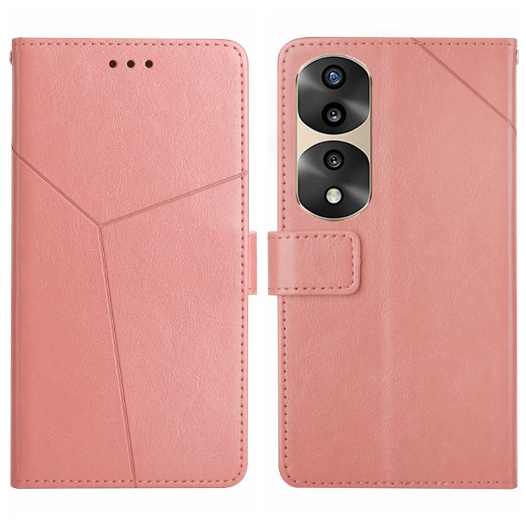 For Honor 70 Pro/70 Pro+ HT01 Y-shaped Pattern Flip Leather Phone Case