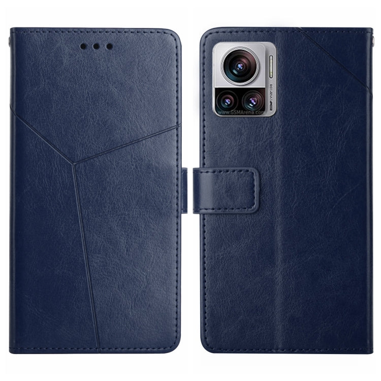 For Motorola Edge 30 Ultra/Moto X30 Pro HT01 Y-shaped Pattern Flip Leather Phone Case