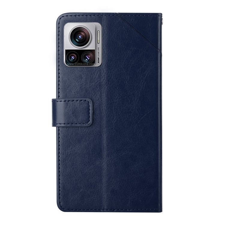 For Motorola Edge 30 Ultra/Moto X30 Pro HT01 Y-shaped Pattern Flip Leather Phone Case