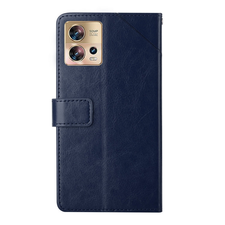 For Motorola Edge 30 Fusion/Moto S30 Pro HT01 Y-shaped Pattern Flip Leather Phone Case