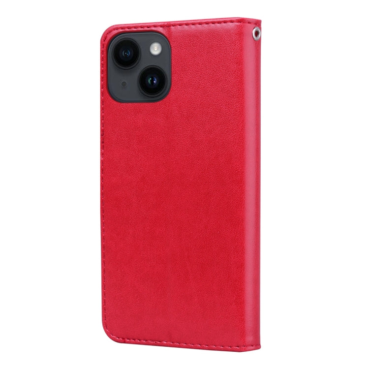 For iPhone 14 Rose Embossed Flip PU Leather Phone Case