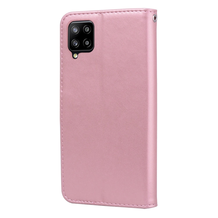 For Samsung Galaxy M33 5G Global Rose Embossed Flip PU Leather Phone Case