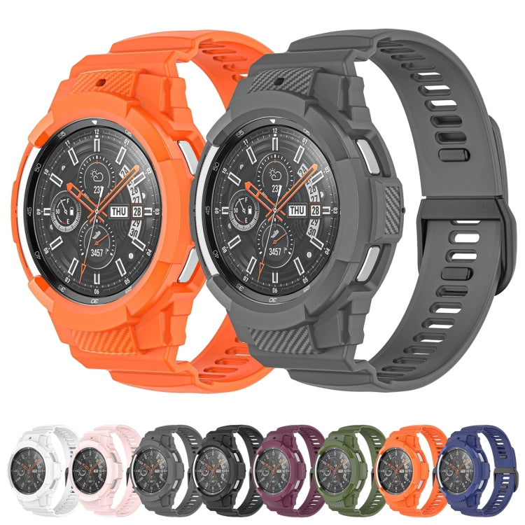 For Samsung Galaxy Watch4 Classic 46mm TPU Integrated Sport Watch Band