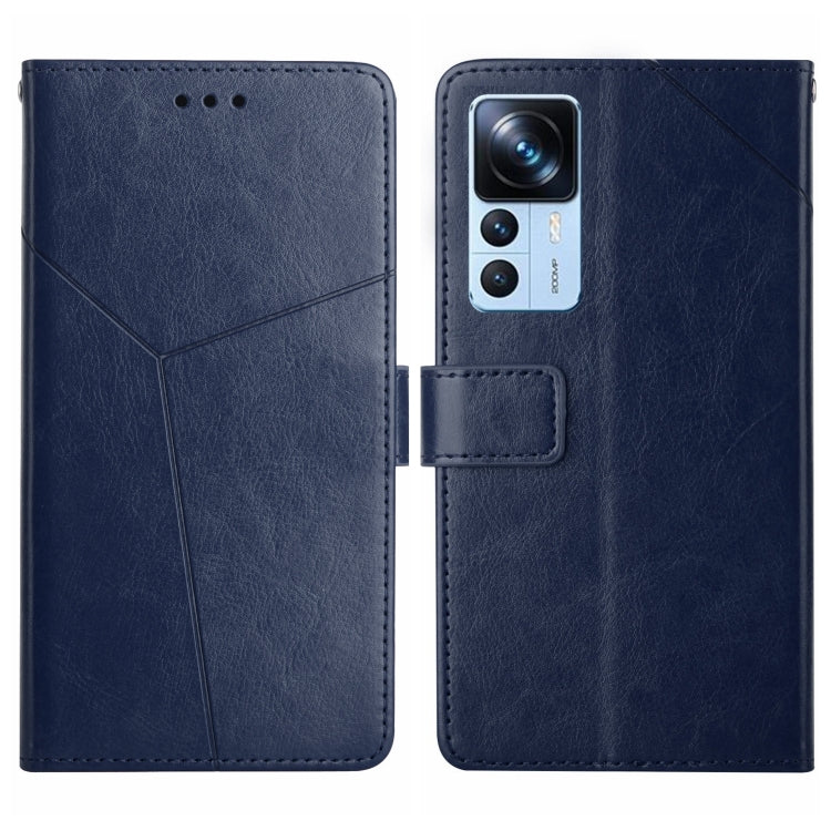 For Xiaomi Redmi K50 Ultra/12T/12T Pro HT01 Y-shaped Pattern Flip Leather Phone Case