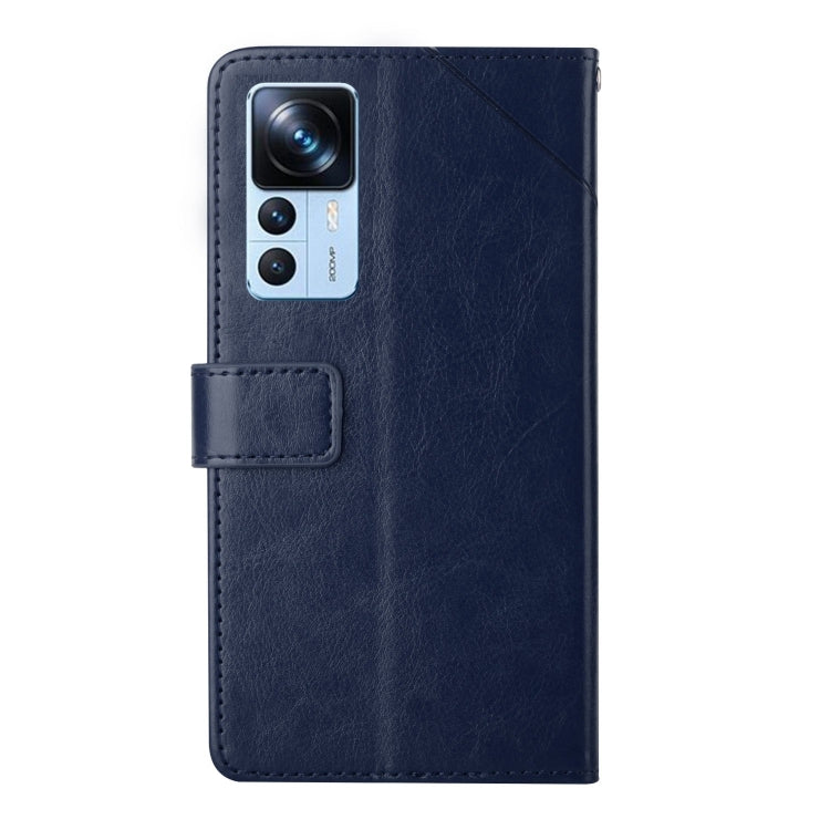 For Xiaomi Redmi K50 Ultra/12T/12T Pro HT01 Y-shaped Pattern Flip Leather Phone Case