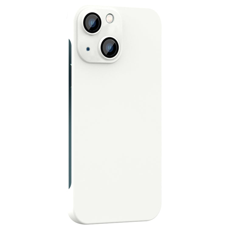 For iPhone 14 Plus Rimless PC Phone Case with Lens Film